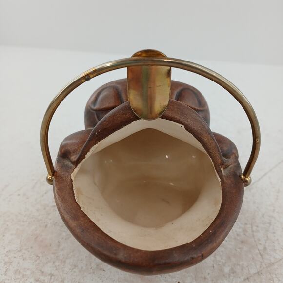 VTG Treasure Craft Monkey Ashtray MCM Brown Ceramic Figurine Retro 1960s Decor - Picture 6 of 12